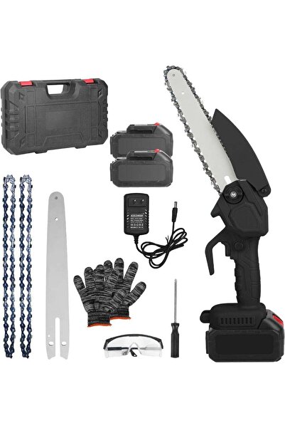 Türkiye Powerful 48V Rechargeable Mini Chainsaw Kit, Lightweight Handheld Ele...
