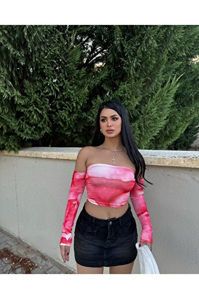 MY JOSHUA Crop cu imprimeu digital pentru femei