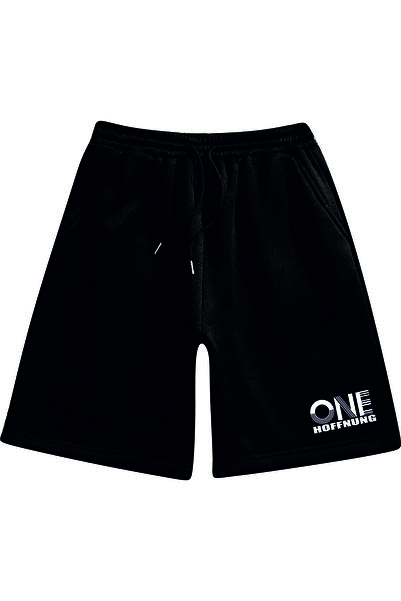 HOFFNUNG Unisex 2Ip Comfortable Fit One Printed Sweatpants Shorts