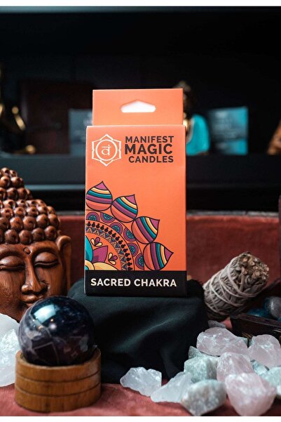 Namaruna Lumânări magice ezoterice (pachet de 12) - Portocaliu - Chakra sacrală