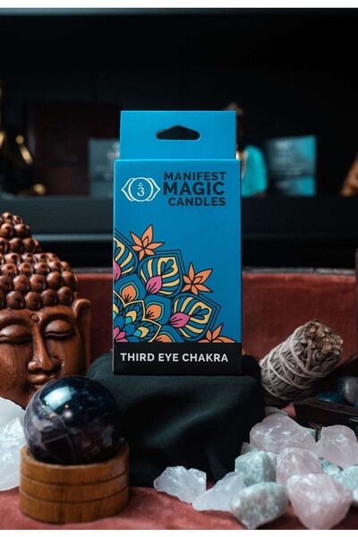 Namaruna Lumânări magice ezoterice (pachet de 12) - Albastru închis - Chakra ...