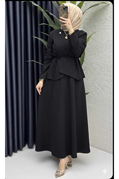 YS BUTİK LARA DOUBLE KUMAŞ ETEKLİ TAKIM