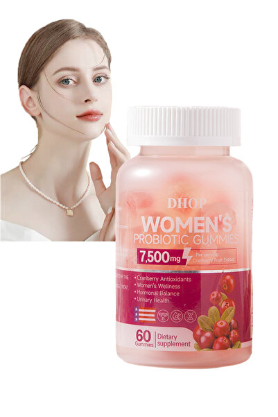 DHOP بروبيوتيك التوت البري وفيتامين سي للنساء | توازن درجة الحموضة والخميرة، ...