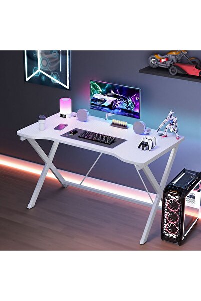 Sheinhome Ergonomic gaming desk, 54.5cm wide computer desk, home office desk ...