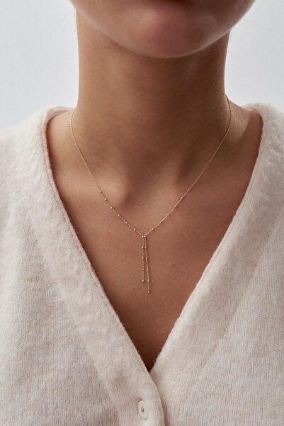 ADOR Altın Dorika Sallantılı Y Kolye