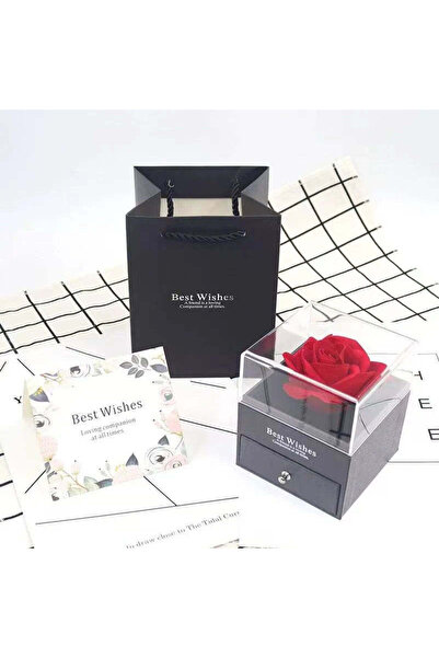 Generic Elegant Gift Box with Soap Rose and Jewelry Drawer