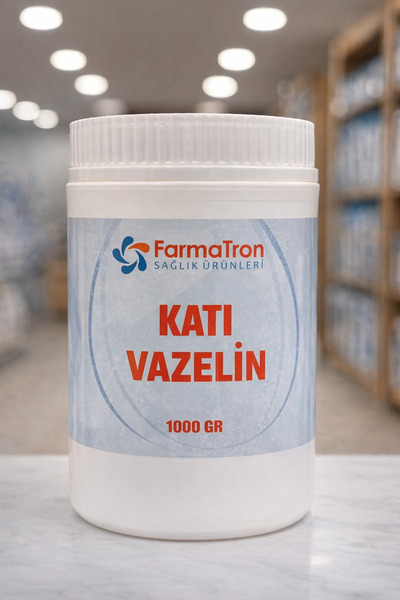 Farmatron Katı Vazelin 1000 Gr | Saf Vazelin | Cilt Bakım ve Koruyucu Nemlend...