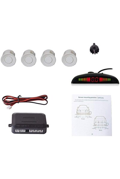 Generic نظام رادار الرؤية الخلفية للسيارة مع 4 حساسات ركن، ومعلومات المسافة، ...