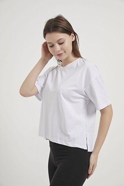 Arma Life Armalife 26505 Yani Slitted Bis. Yk. Basic Women's T-Shirt