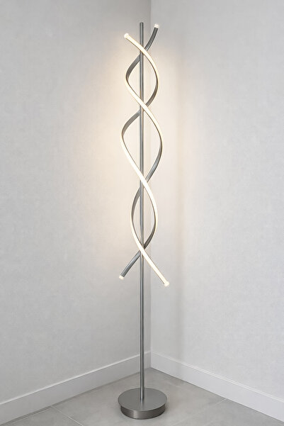 Fer Avize Dominic Modern Tasarım Gri Renk Gün Işığı Ledli Salon - Yatak Odası...