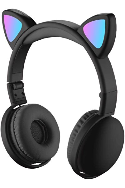 Generic LED Cat Ear Headphones RGB Color Bluetooth 5.0 Headsets Noise Cancell...