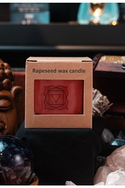 Namaruna Lumânare parfumată din ceară de rapiță, prima chakră — ±260 g