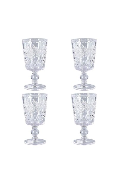 Lucky Art Aleria 4-Piece Glass Goblet Set