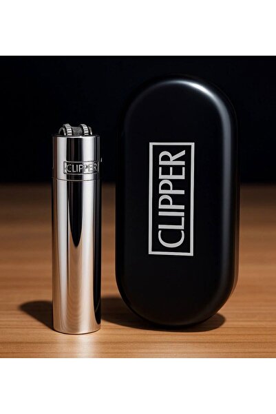 Clipper Gümüş Renk Metal Çakmak