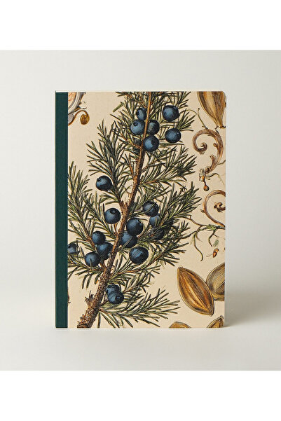 Bazen Defter Yaban Mavisi Sırtı Bez Ciltli Defter