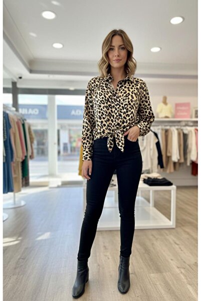 QBZ Leopard Oversized Shirt