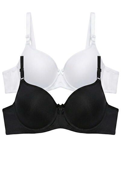 Laperissa Non-Padded Underwire Comfort Bra with Pads/Inserts, Double Set, Ice...