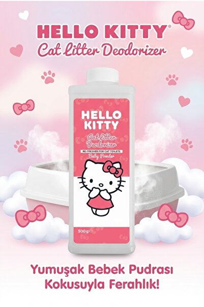 Hello Kitty Cat Litter, Kedi Kumu Deodorizer, Koku Giderici Bebek Pudrası Kok...