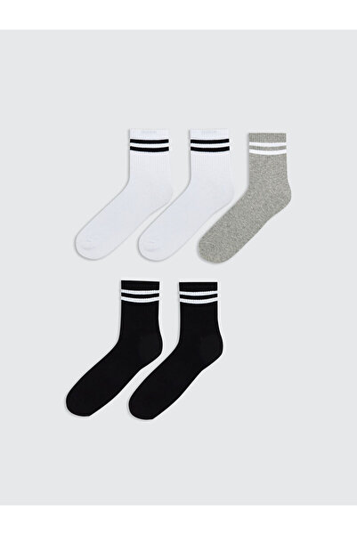 LC Waikiki Rmz Gi̇yi̇m Farkiyla Striped Men's Socks 5-Pack
