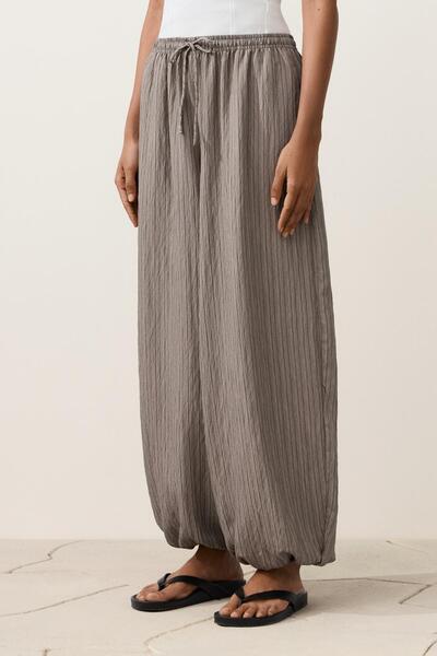 Oysho Maxi striped balloon trousers