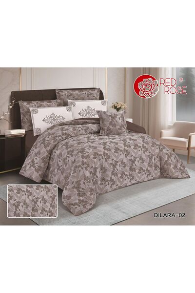 Red Rose Dilara Microfiber Duvet(7 Pieces) - Fully Embroidered - Double Size ...