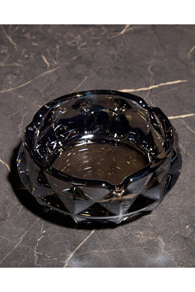 ofisbura Essence Smoke Crystal Ashtray |   Smoked Glass |   Desktop Decor