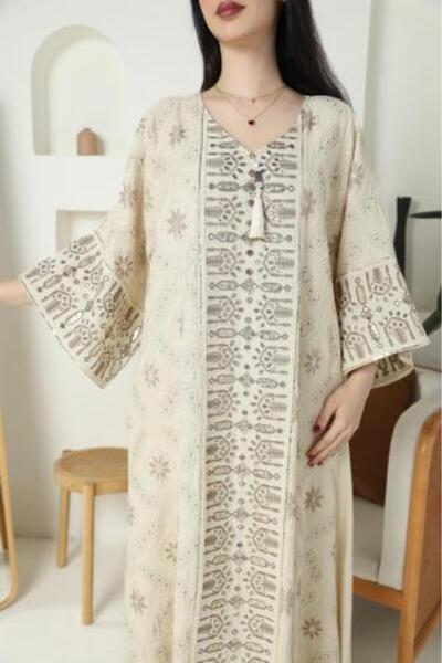 extel Luxury Jalabiya with Elegant Traditional Embroidery