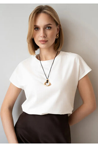 Clothes Fast Women's Basic T-Shirt White Short Sleeve Crew Neck 95% Polyester...