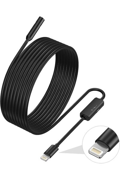 Generic منظار داخلي USB من XICEN لأجهزة iPhone، كاميرا فحص داخلية مقاومة للما...