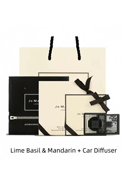 Generic معطر جو للسيارة برائحة الليمون والريحان واليوسفي مع موزع معطرات جو مربعة