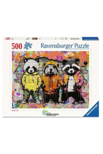 RAVENSBURGER Puzzle 500 Pieces - World Jigsaw Puzzle Championship - Fluffy Fr...