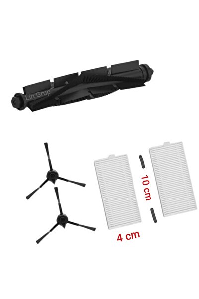 LİN GRUP فرشاة فلتر المكنسة الكهربائية الروبوتية المتوافقة مع طراز Grundig Vc...