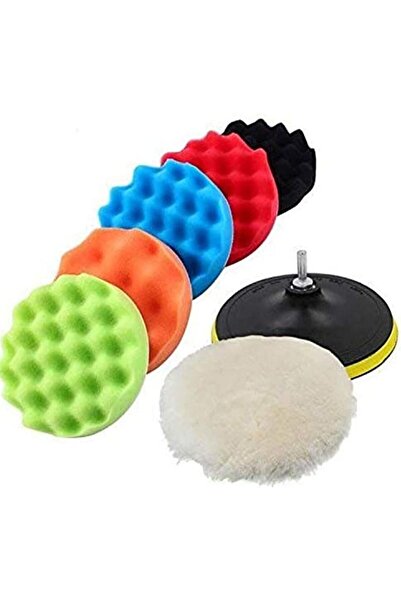 Generic وسادات تلميع السيارات من إن دبليو جوتيك، طقم وسادات صوف مكون من 7 قطع...