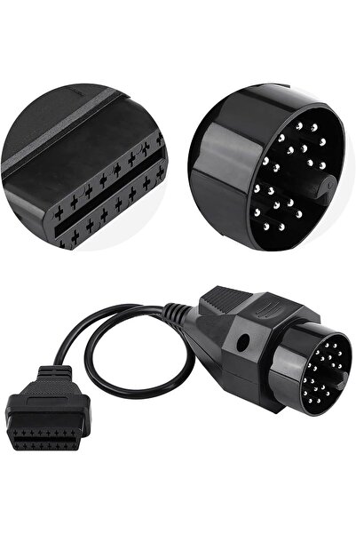 Generic محول OBD2، كابل محول تشخيصي من 20 سنًا إلى 16 سنًا، محول ماسح ضوئي OB...