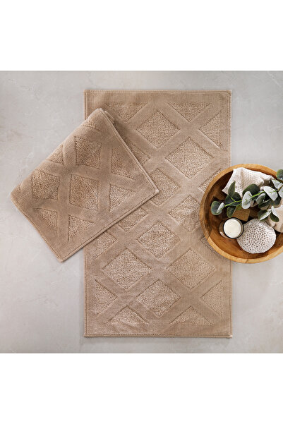 Schafer Home Liora Cotton 2-Pack Bath Mat-Beige