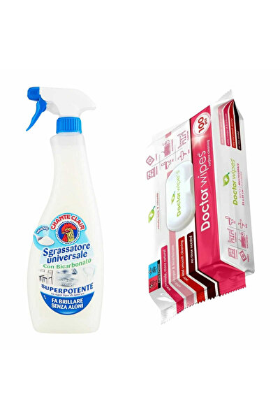 chante clair Cleaning Bicarbonate Package: Degreaser + Wet Wipes with Vinegar