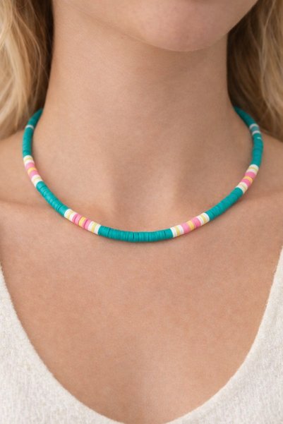 Archhazel Jewelery Lagoon Breeze Fimo Bead Necklace