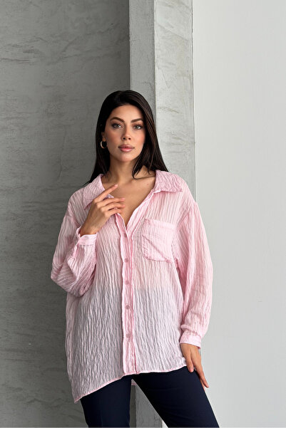 macharel jeans Oversize Striped Shirt