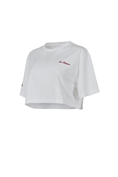 New Balance WNT1609 Lifestyle Kadın Beyaz T-Shirt