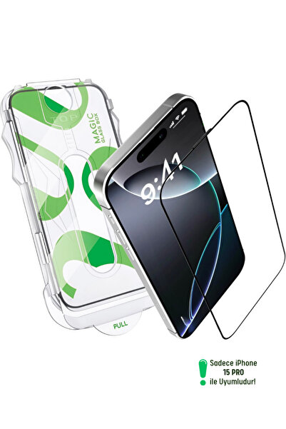 Evax Epr-53 iPhone 15 Pro Compatible 5D Platinum Full Coverage Glass Screen P...