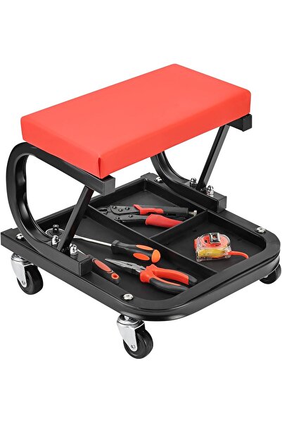 Generic كرسي ورشة عمل متحرك من لاوازيم مع صينية أدوات - 36.2 × 35.7 × 33.5 سم