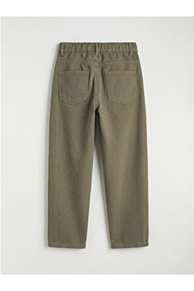 LC Waikiki Khaki Loose Fit Boys' Gabardine Trousers