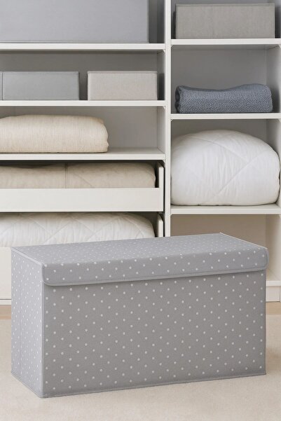 ROYALHOUSE Mega Size Box with Lid – XXL Quilt Blanket Storage Box Organizer 7...