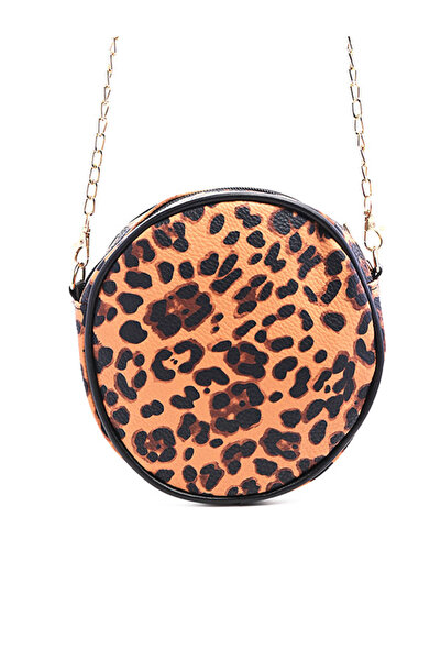 london Rag Women Tan Leopard Canteen Bag