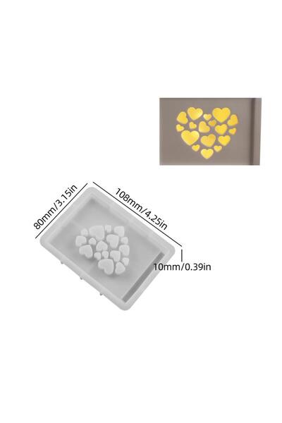Choice5 قالب جبس مجوف لتخزين الهدايا، قالب سيليكون، قالب على شكل قلب وفراشة و...