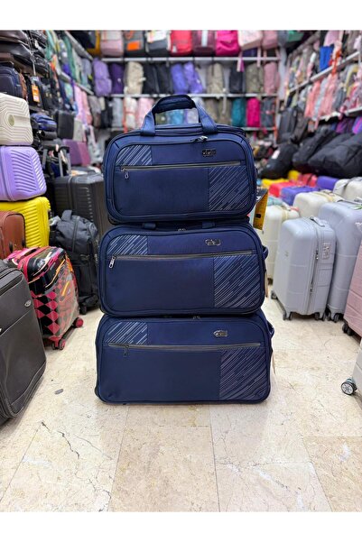 ÇÇS 3'lü Set Hostes El Valizi Tekerlekli (Kabin-Orta-Büyük Boy)
