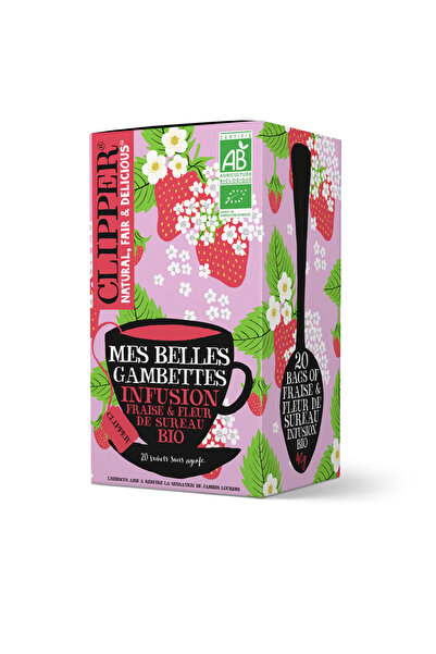 Clipper Mes Belles Gambettes Strawberry & Elderflower Organic Herbal Tea