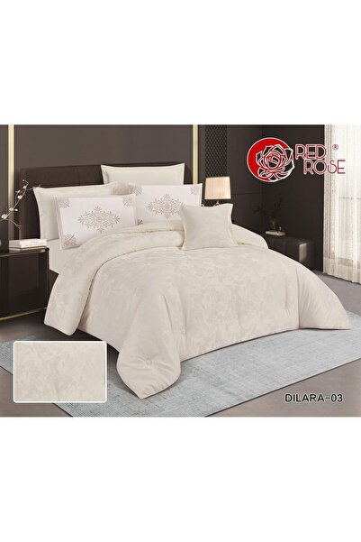 Red Rose Dilara Microfiber Duvet(7 Pieces) - Fully Embroidered - Double Size ...