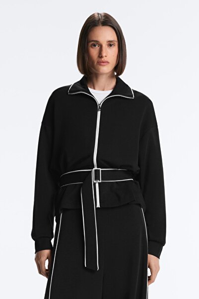 Oysho Yumuşak dokunuşlu modal kumaşlı kontrast Piping ceket