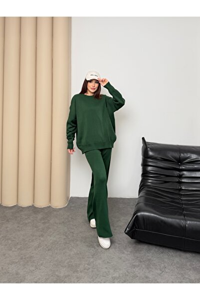 ikomteks Basic Casual Knitwear Double Set